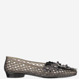 BALLERINE TRASPARENTI CON DECORAZIONE HJ25PSALST05BK01 BLACK HEAVENLY JELLY 