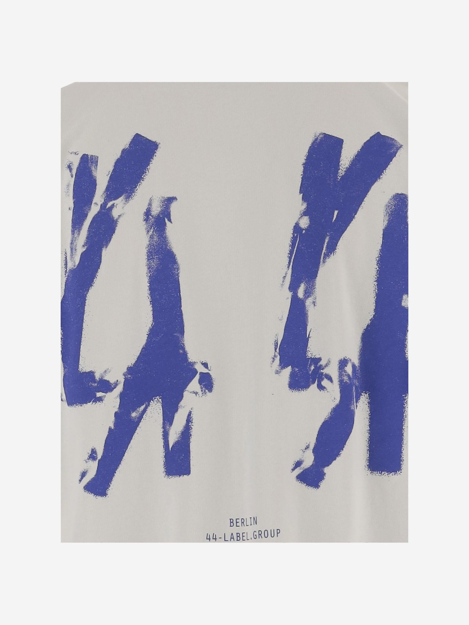 T-SHIRT IN COTONE CON STAMPA LOGO B0030556 FA724P779 44 LABEL GROUP 