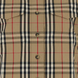 CAMICIA IN COTONE CON MOTIVO CHECK 8111851 ARCHIVEBEIGEIPCHK BURBERRY 