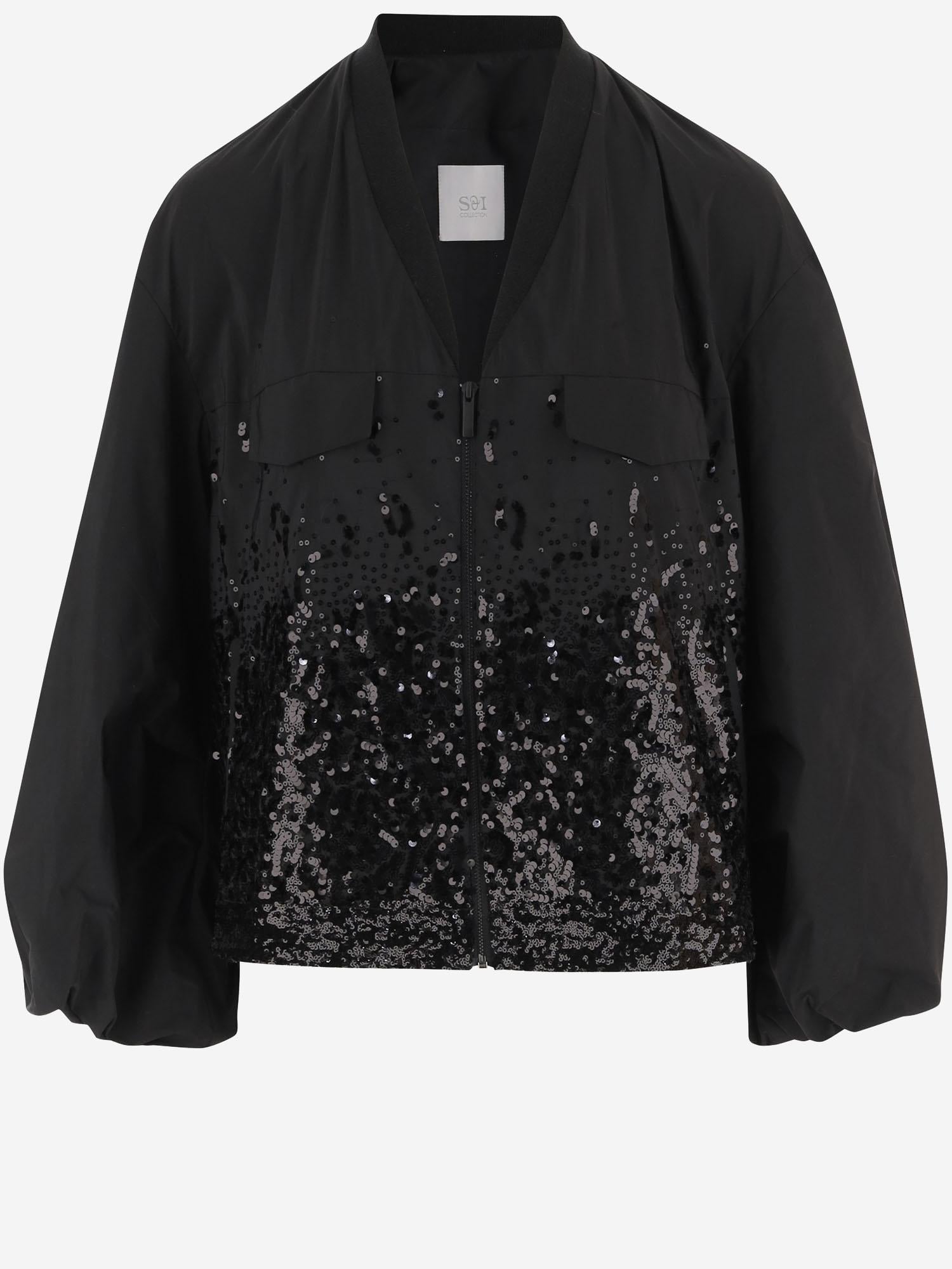 Giubbotto con applicazione paillettes S2635 7000709 SOI 