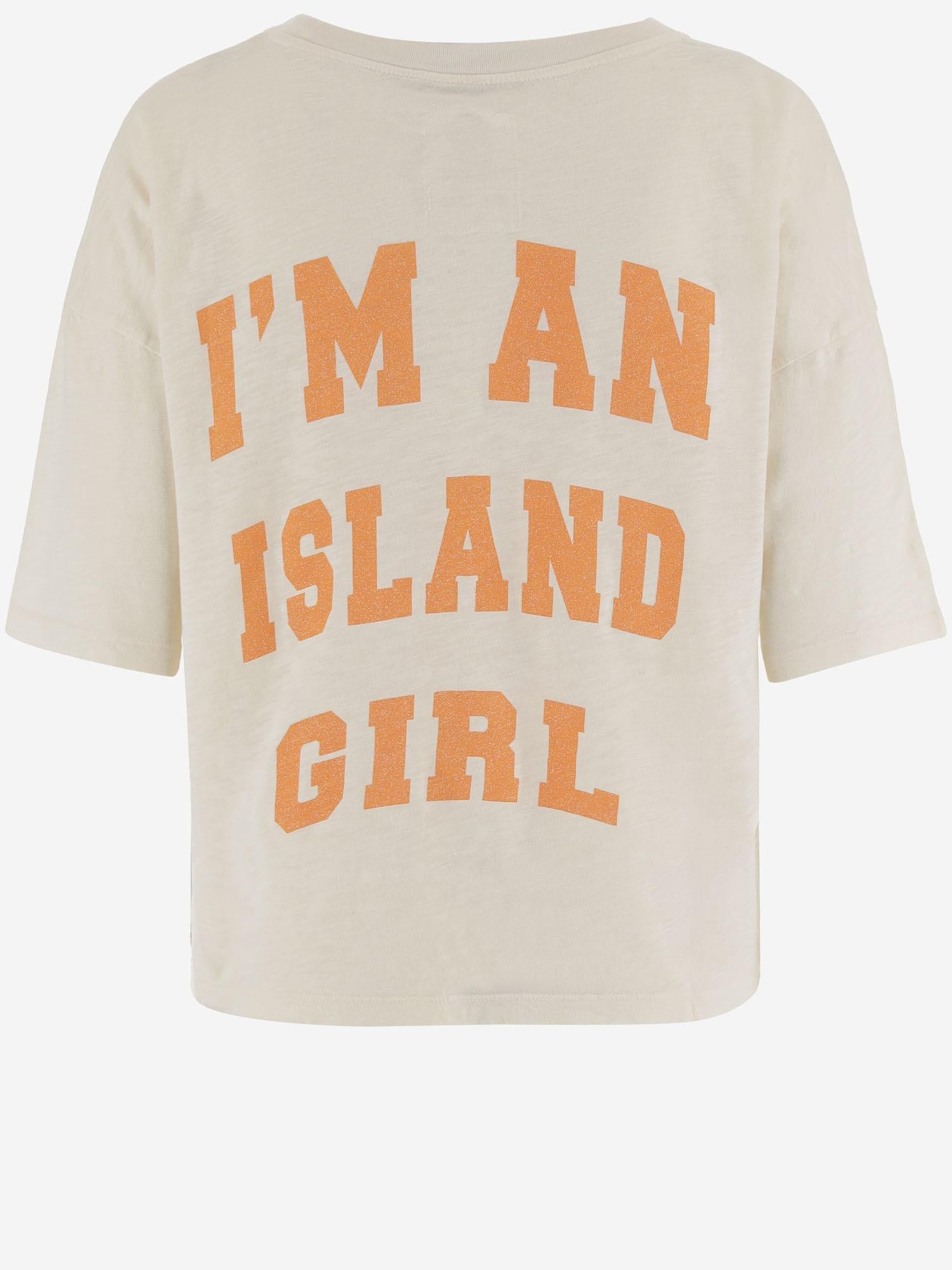 T-SHIRT IN COTONE CON STAMPA LOGO MARGARETH MILK ONE TEE 