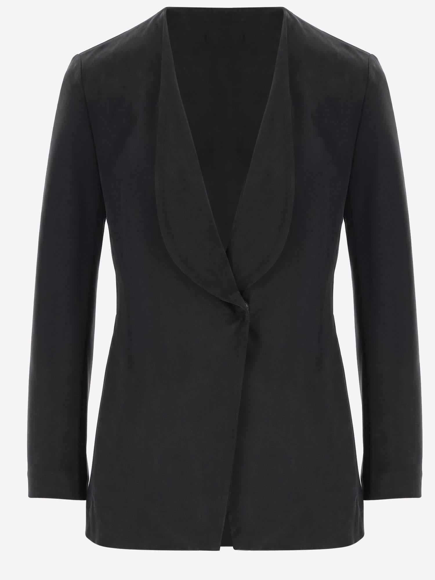 GIACCA IN INTERLOCK DI CUPRO GW000910 AF15057U8119 GIORGIO ARMANI 