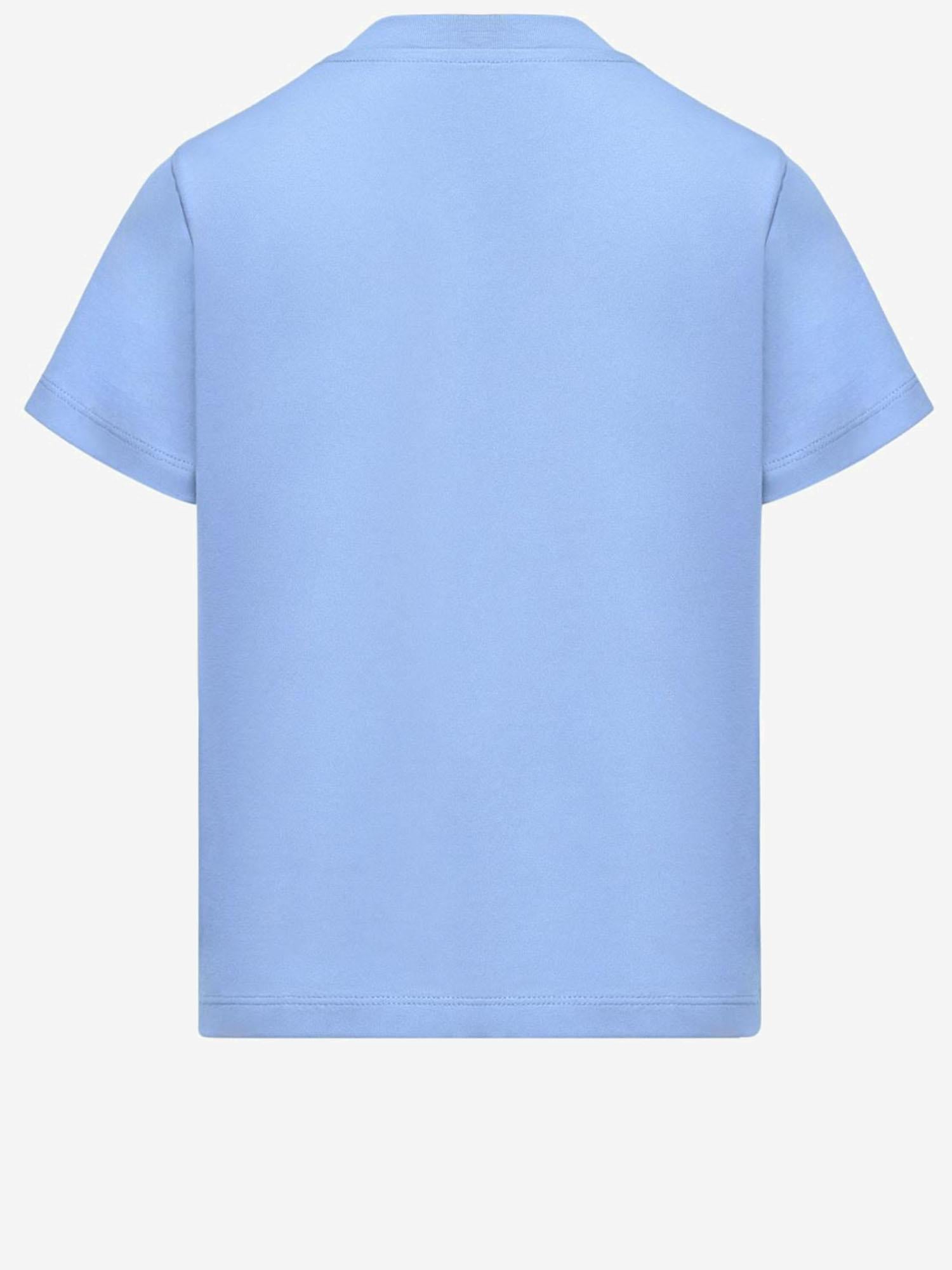 T-SHIRT IN COTONE CON LOGO 8C0001089AFV 70G MONCLER ENFANTS 