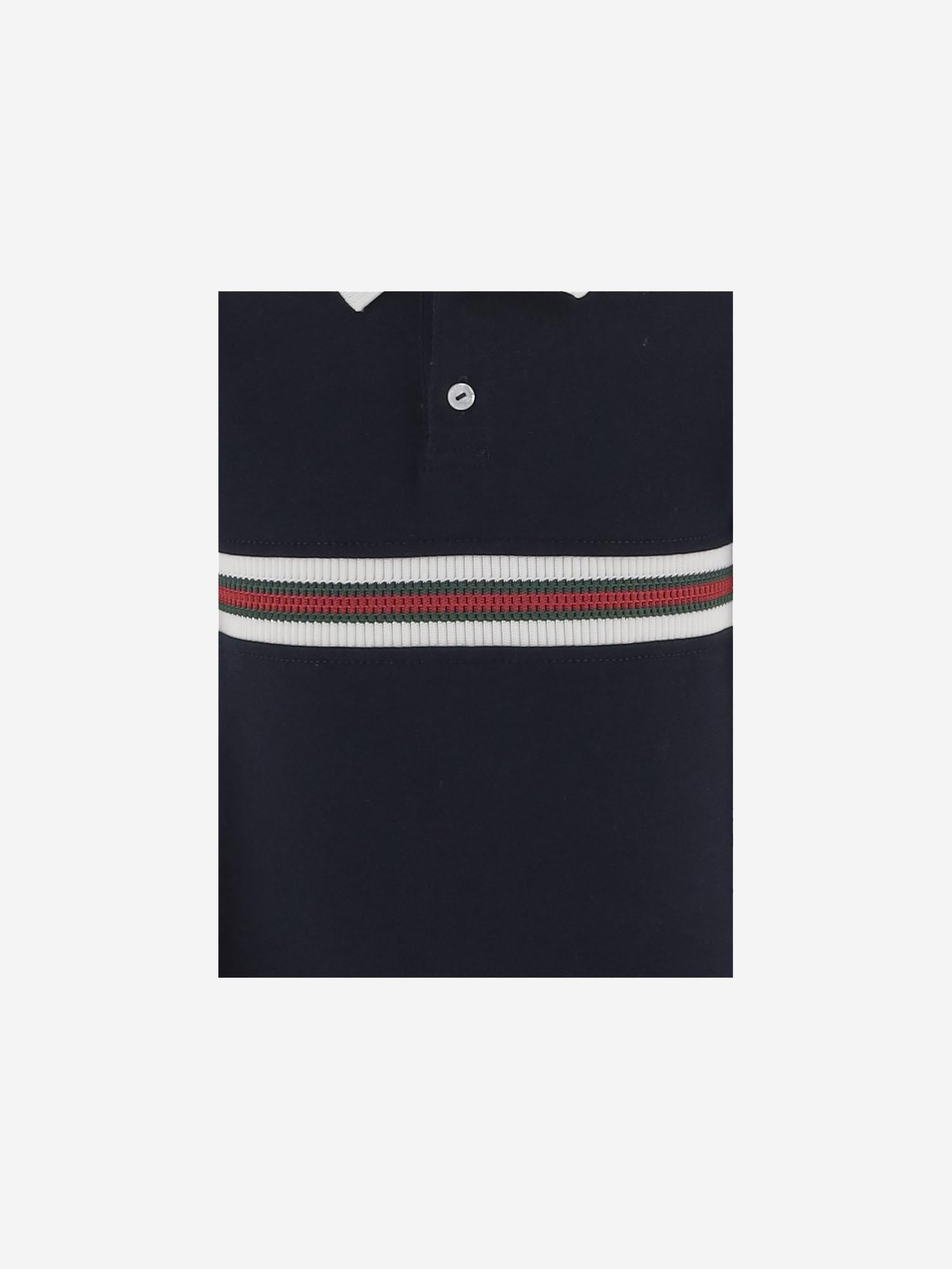 TUTINA IN COTONE CON WEB 849667 XJHNR4780 GUCCI KIDS 