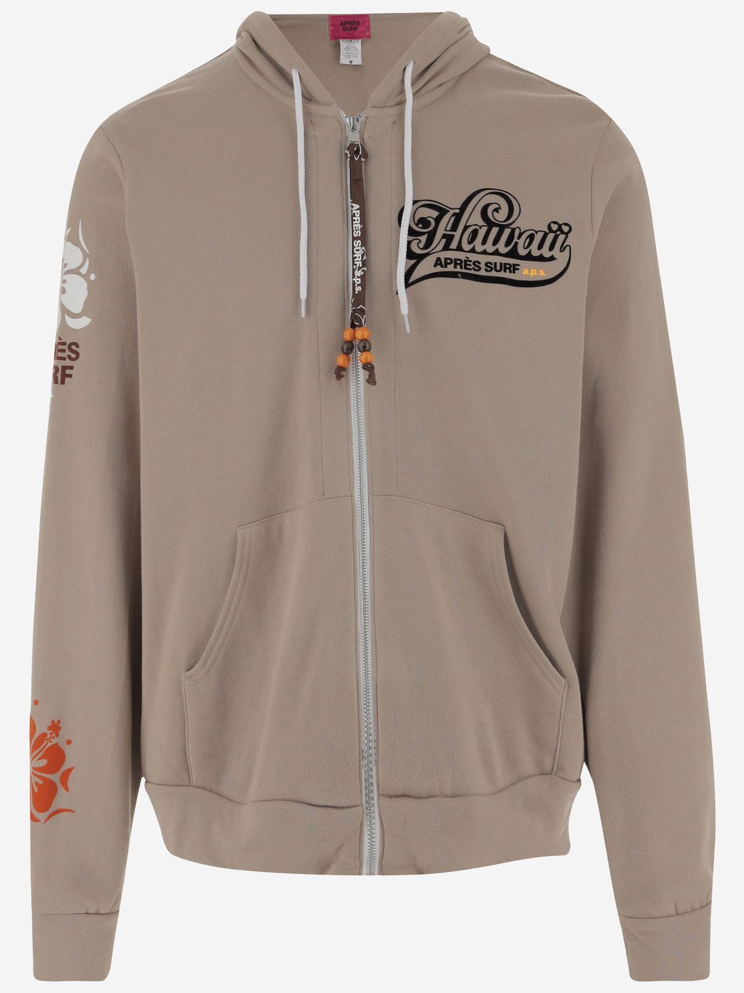 FELPA IN MISTO COTONE CON LOGO AMOS COFFEE APRES SURF 