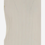 MAGLIA IN LANA E SETA A COSTE 6252K21070 ECRU CARVEN 