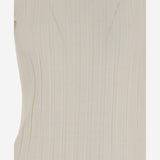 MAGLIA IN LANA E SETA A COSTE 6252K21070 ECRU CARVEN 