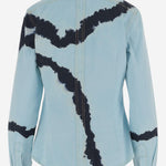 CAMICIA IN COTONE CON MOTIVO TIE-DYE DAM26TU5 BLUE DONT @ ME 