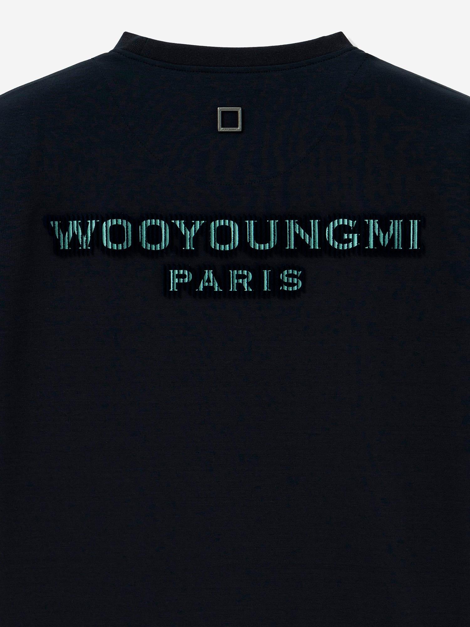 T-SHIRT IN COTONE CON LOGO W261TS09 704N WOOYOUNGMI 
