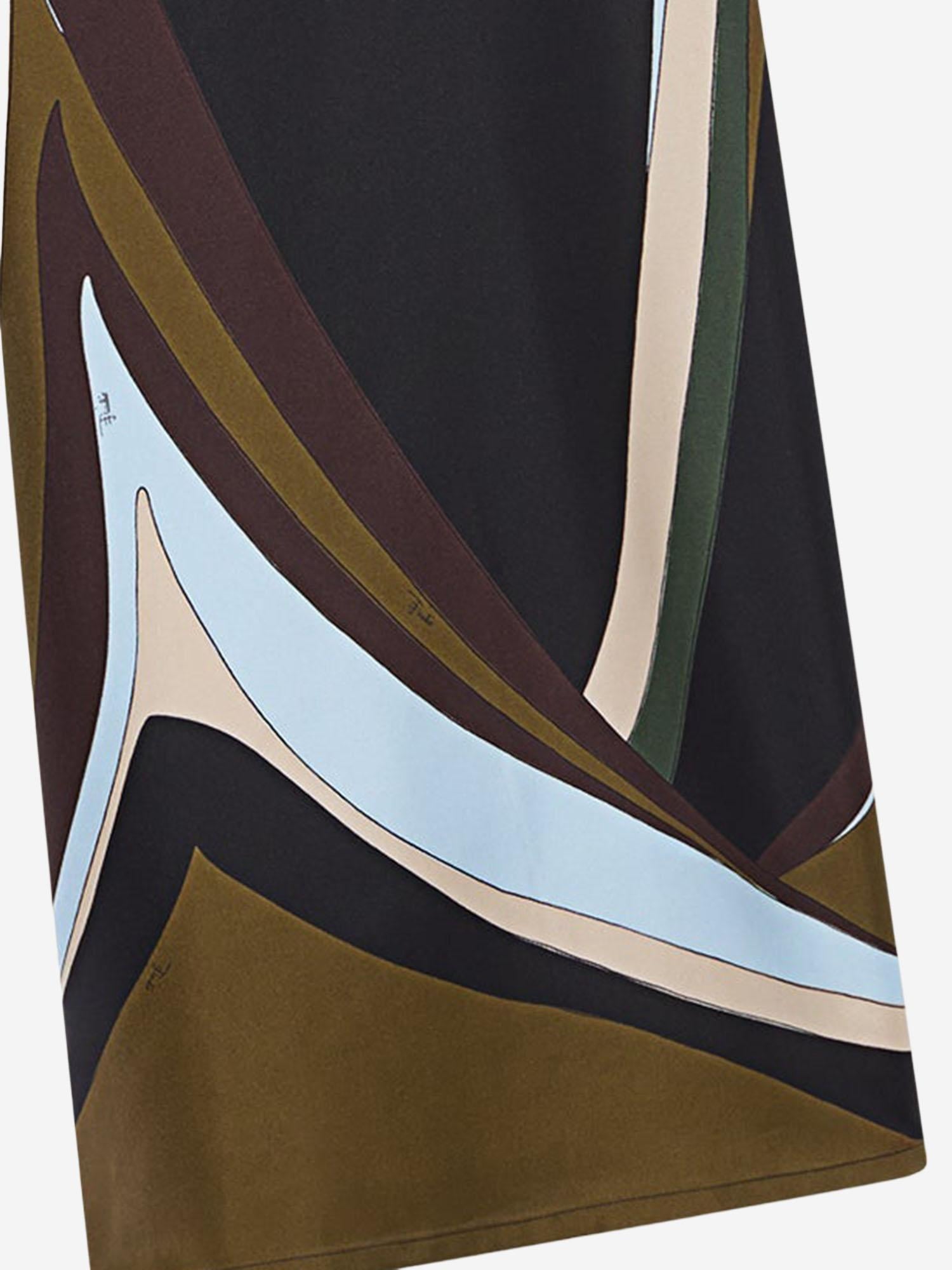 PANTALONI PALAZZO IN SETA IN STAMPA FARI 6HRT036H872 072 EMILIO PUCCI 