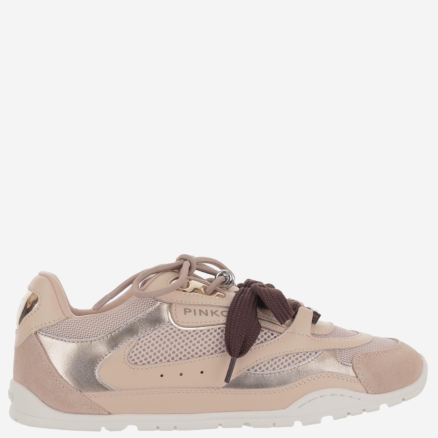 SNEAKERS YULIA IN PELLE E MESH CON LACCI BICOLORE SS0185 P020P26 PINKO 