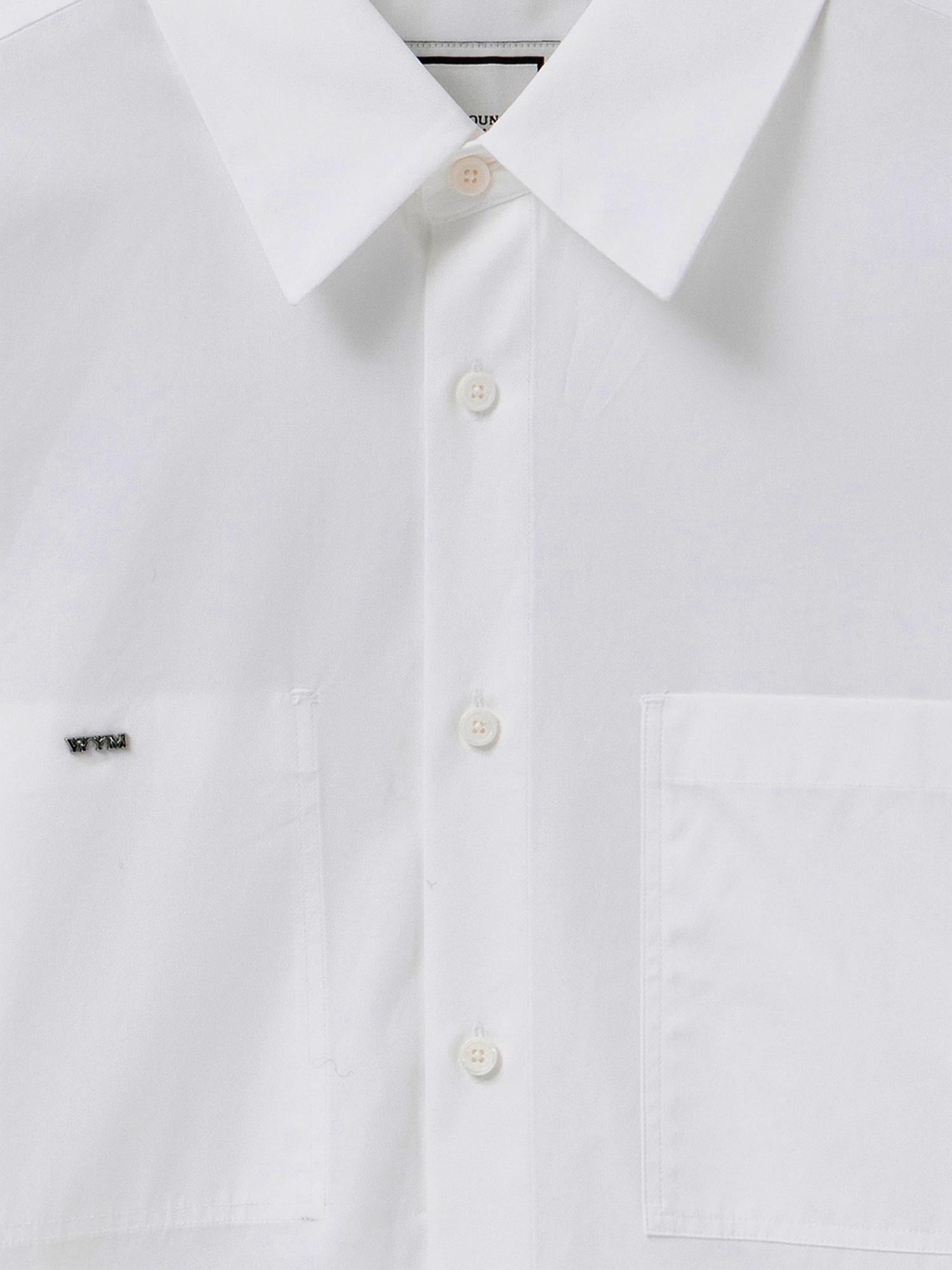 CAMICIA IN COTONE CON LOGO W261SH07 811W WOOYOUNGMI 