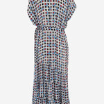 ABITO IN CUPRO A PORTAFOGLIO CON STAMPA A POIS 011062 3016505 DRIES VAN NOTEN 