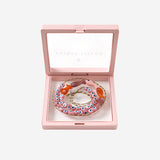 Collana in tessuto e perle di vetro FISHGLASSBEAD YELLOWPINK SORBET ISLAND 