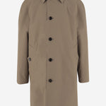 CAPPOTTO REVERSIBILE IN COTONE A SPINA DI PESCE 8117693 CLAY BROWN BURBERRY 