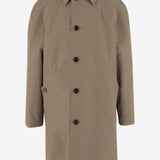 CAPPOTTO REVERSIBILE IN COTONE A SPINA DI PESCE 8117693 CLAY BROWN BURBERRY 