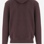 FELPA IN COTONE CON PATCH CHECK 8114990 WINE RED BURBERRY 