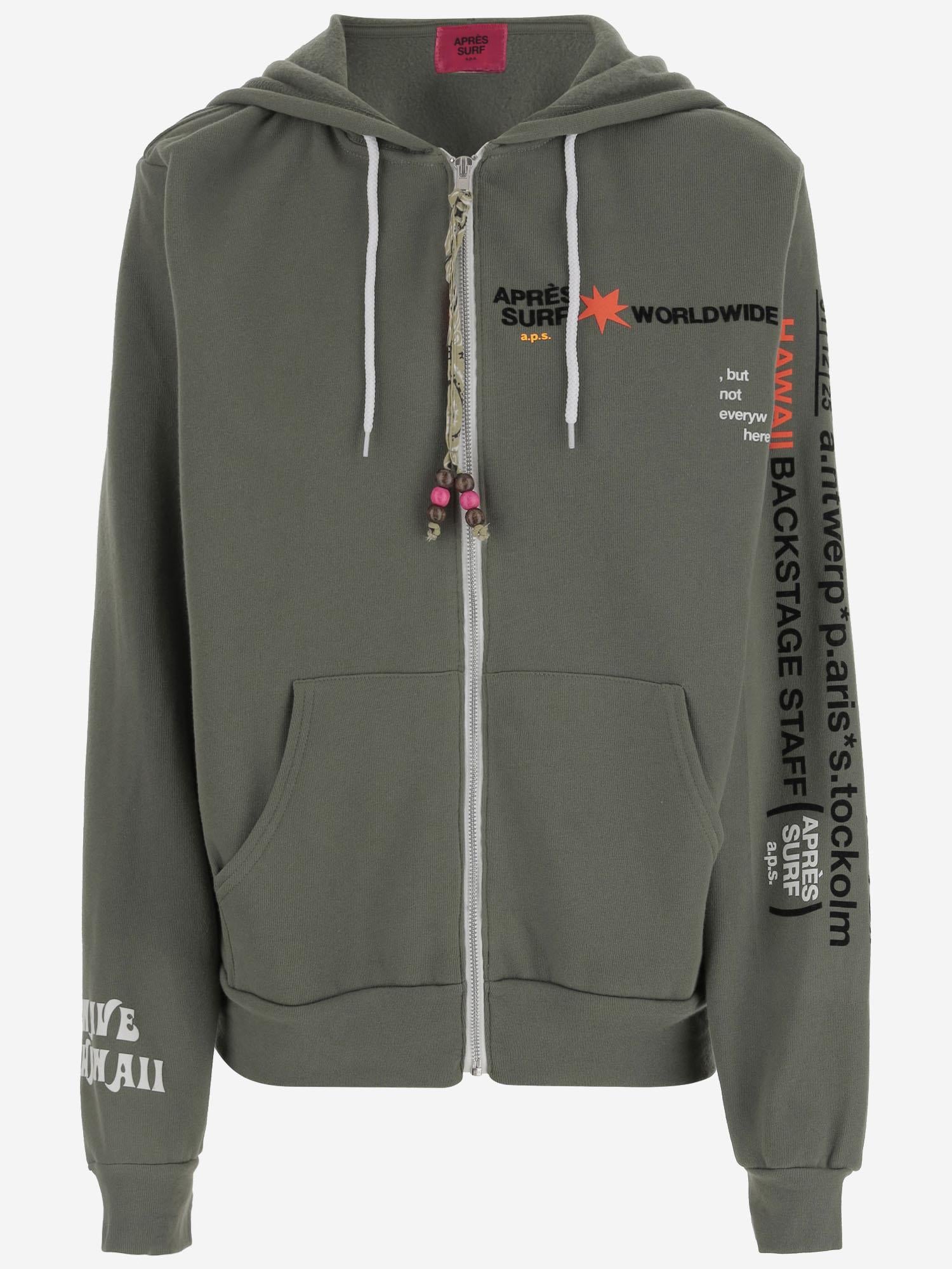 FELPA IN MISTO COTONE CON LOGO SUSAN OLIVE APRES SURF 