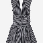 Mini abito con schiena aperta in popeline di cotone DR1760190 5066 PATOU 