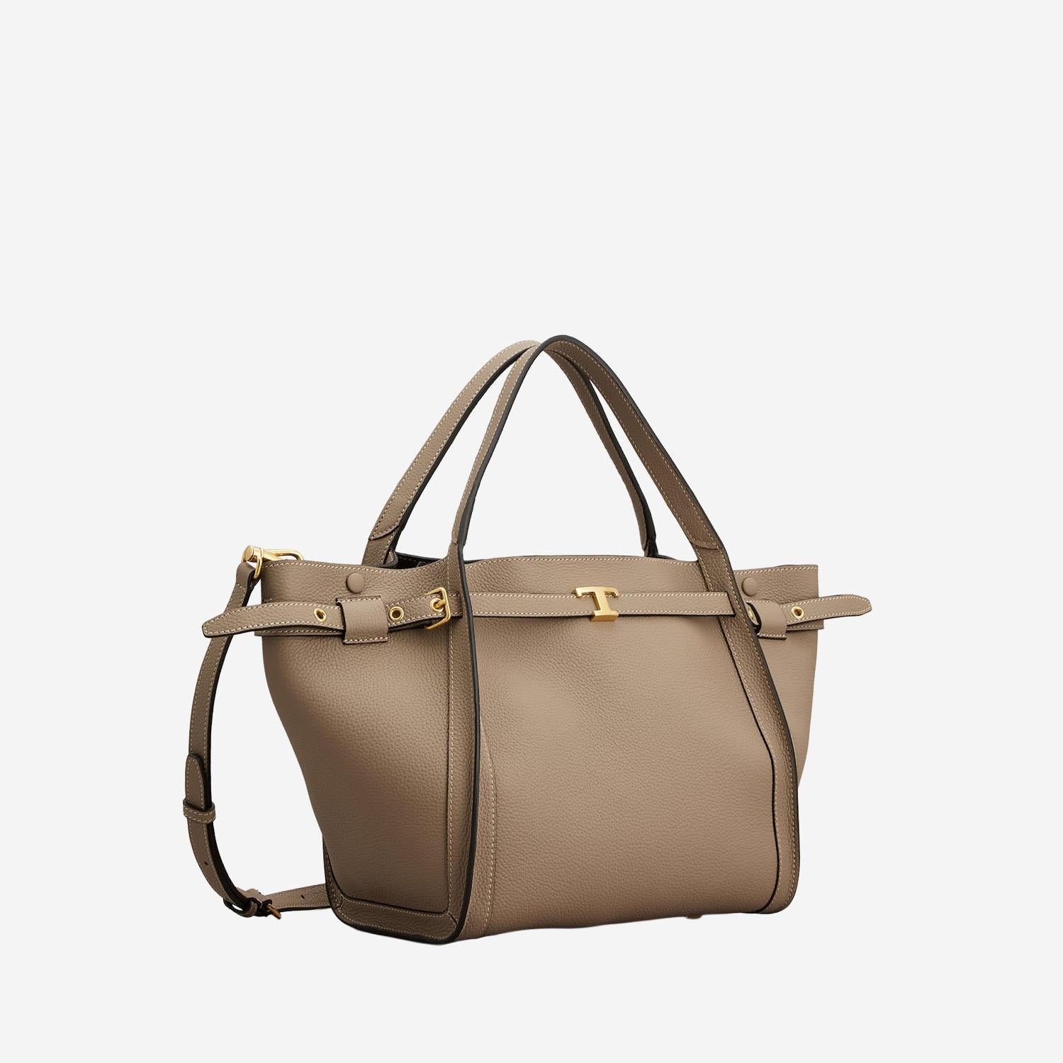 BORSA SHOPPING IN PELLE CON LOGO XBWTIMA0200WKA C413 TODS 