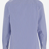 CAMICIA IN COTONE CON MOTIVO A RIGHE E STAMPA GRAFICA HPB009W25 1 HOMME 