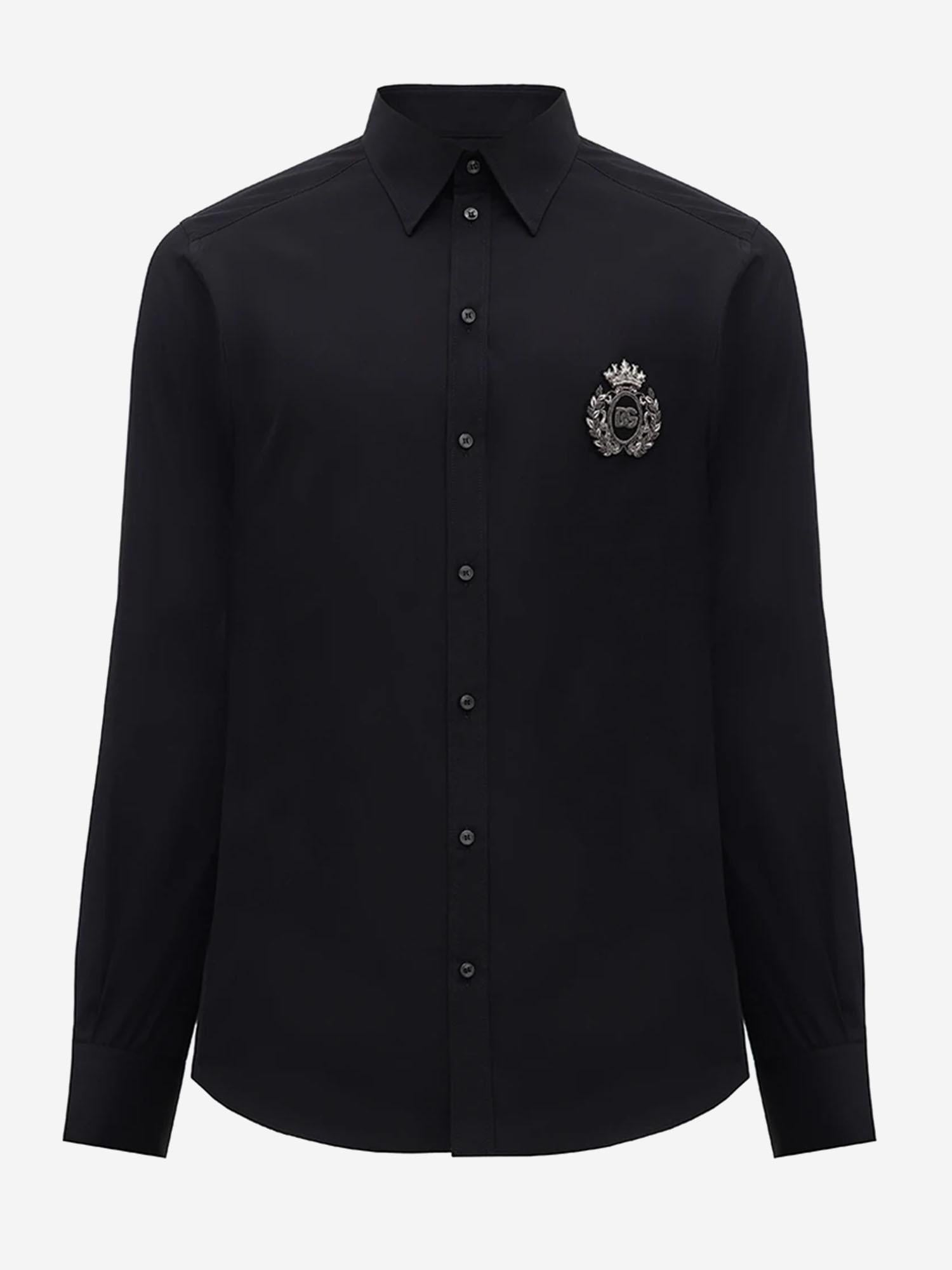 Camicia in cotone con logo G5ML1Z GI757N0000 DOLCE & GABBANA 