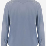 CAMICIA IN DENIM DI COTONE STRETCH WEST 76A2621 GHERARDI 