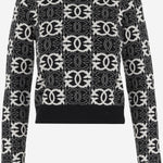 MAGLIA LOVE BIRDS IN MISTO VISCOSA 106041 A2YDZZ2 PINKO 
