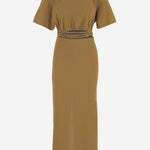 ABITO IN COTONE CON DETTAGLIO CUT-OUT 106908 A3ARL25 PINKO 