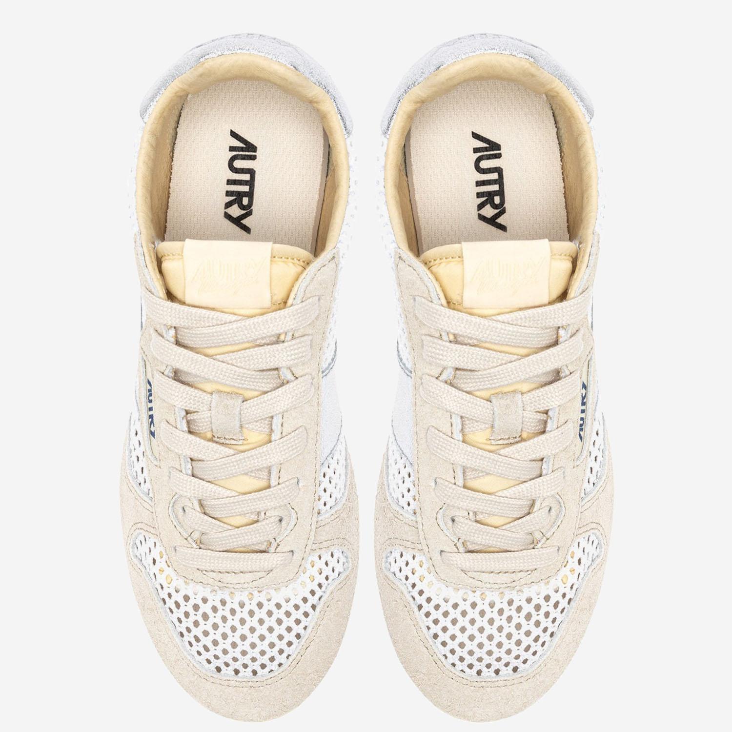 SNEAKERS WINDSPIN LOW WSLWKD03 KNITSUELEAWHTSILV AUTRY 