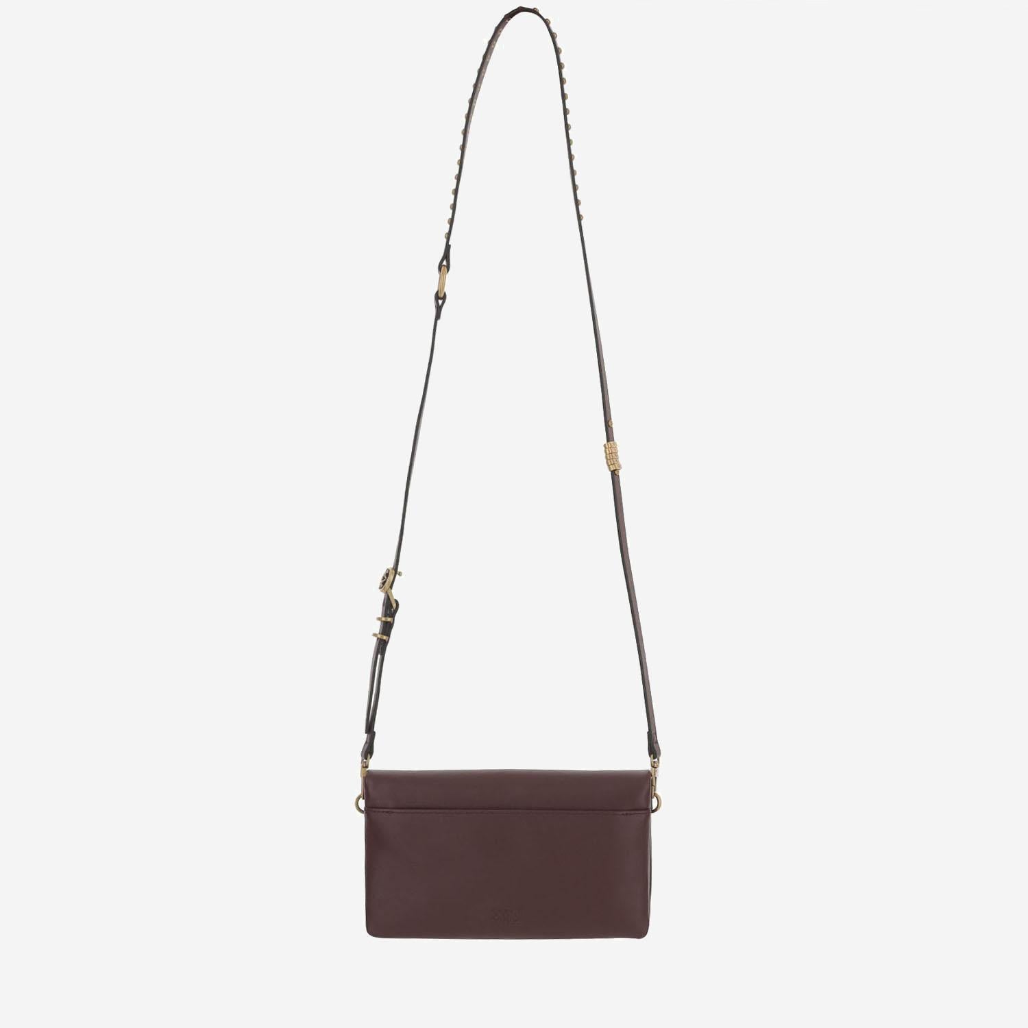 BORSA IN PELLE CON LOGO 106023 A0QOR49Q PINKO 