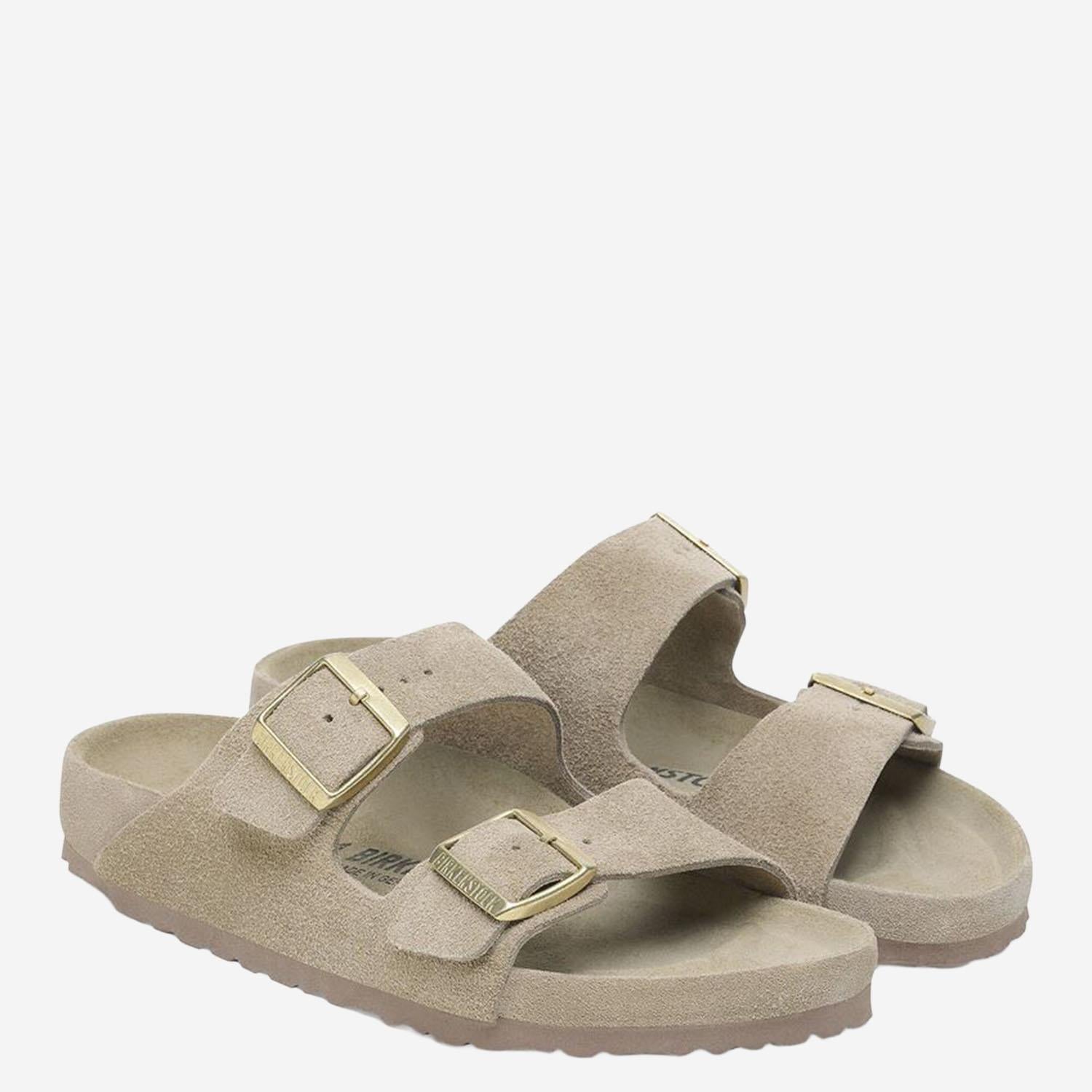 SANDALI ARIZONA IN SUEDE 1018443 TAUPE BIRKENSTOCK 