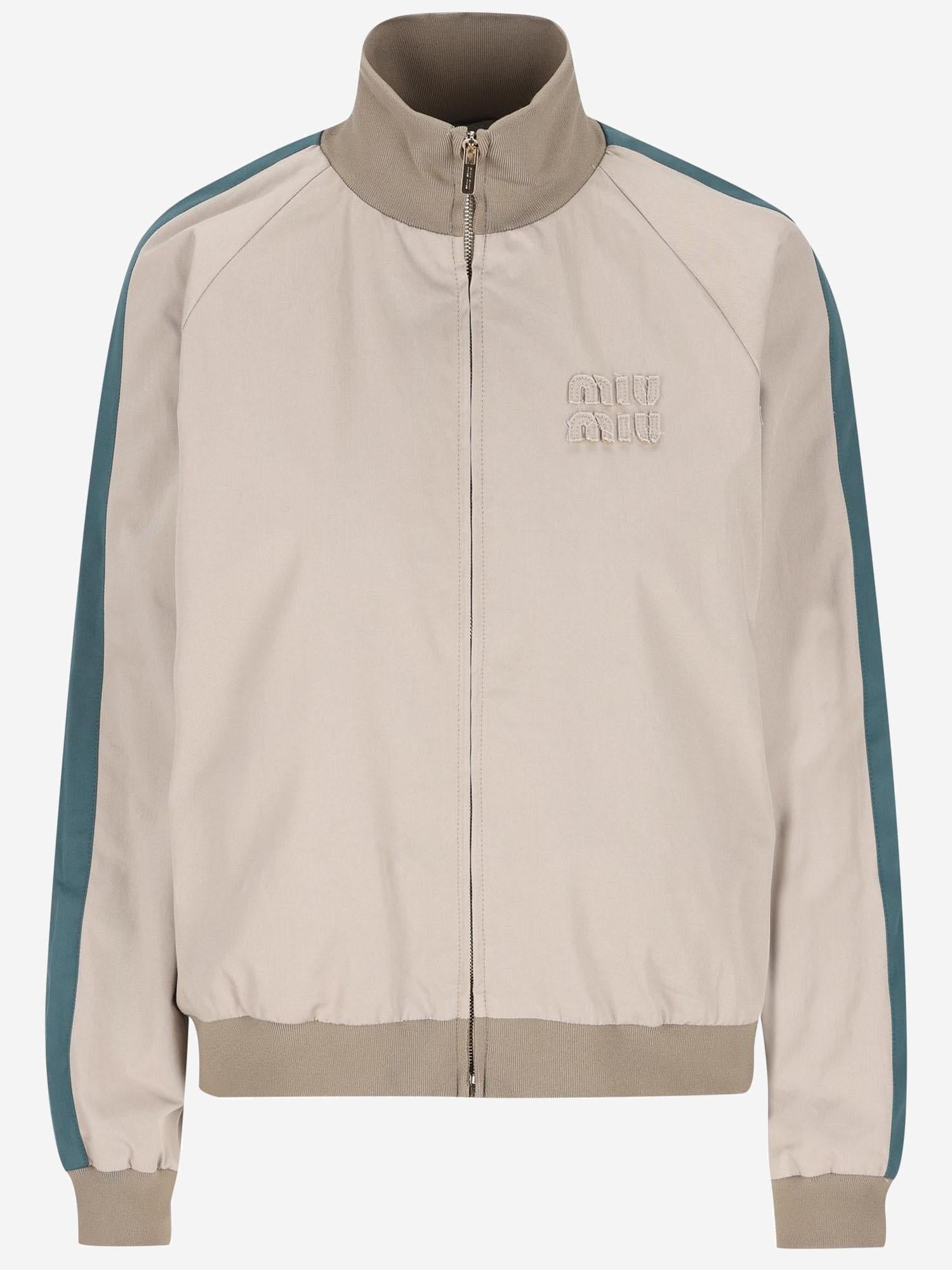 GIACCA IN COTONE CON LOGO ML1466 19CTF0D3K MIU MIU 