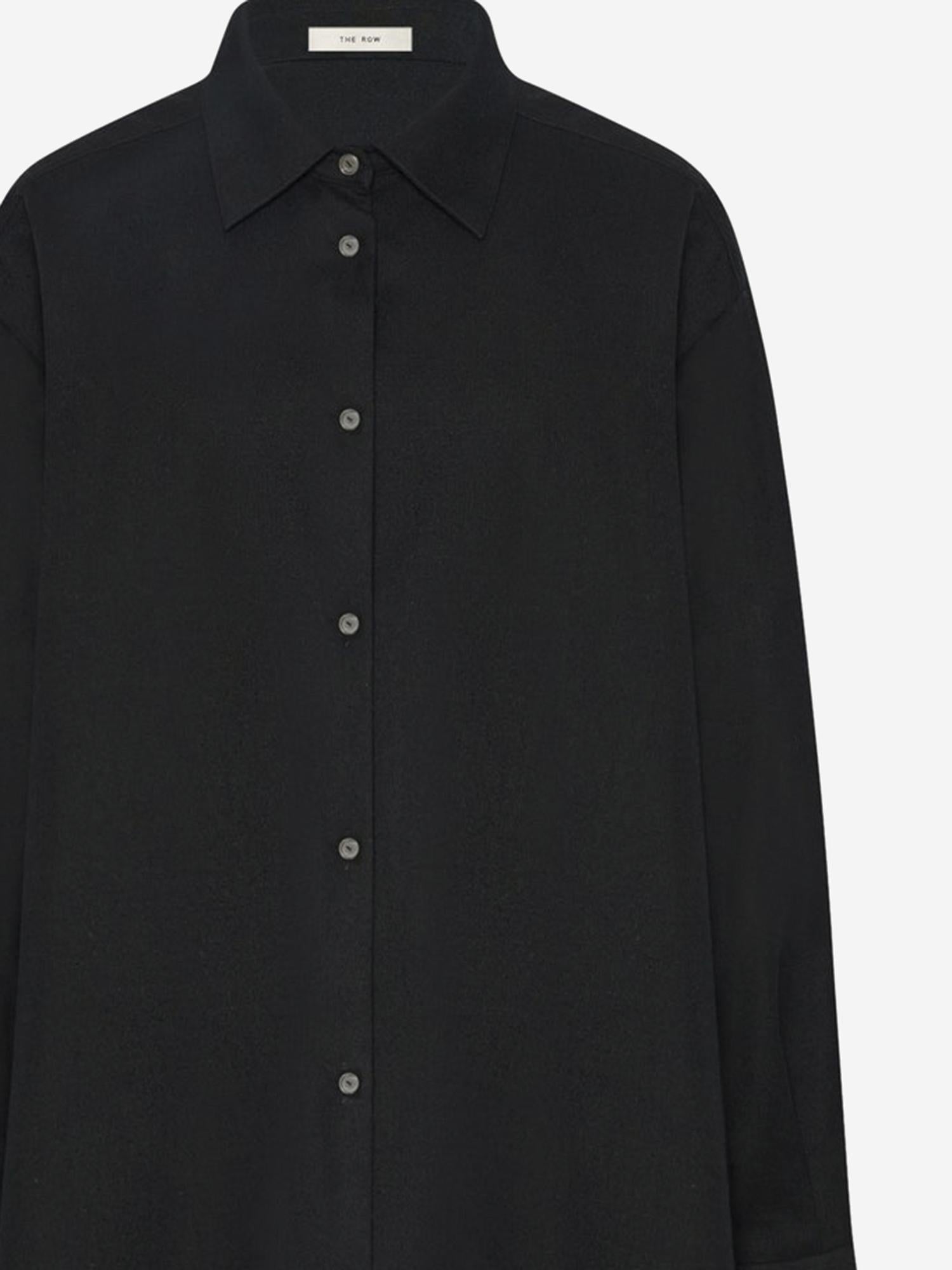 CAMICIA LUKA IN LANA VERGINE 5648W4084 BLK THE ROW 