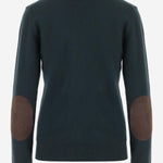 MAGLIONE IN CASHMERE CON ZIP E TOPPE AI GOMITI MMF995 1748F0L76 MIU MIU 