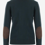 MAGLIONE IN CASHMERE CON ZIP E TOPPE AI GOMITI MMF995 1748F0L76 MIU MIU 
