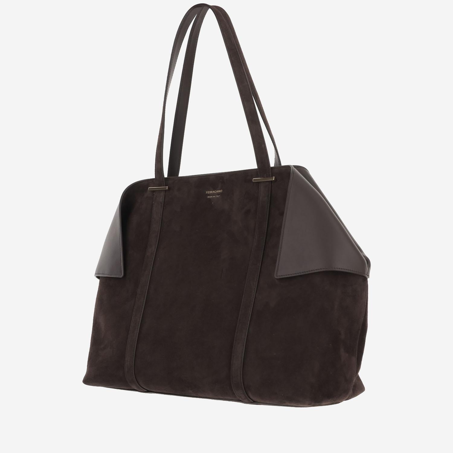 BORSA A SPALLA IN SUEDE 21A452 002 SALVATORE FERRAGAMO 