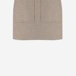 MINIGONNA IN LANA E CASHMERE 841139 V3OO02783 BOTTEGA VENETA 
