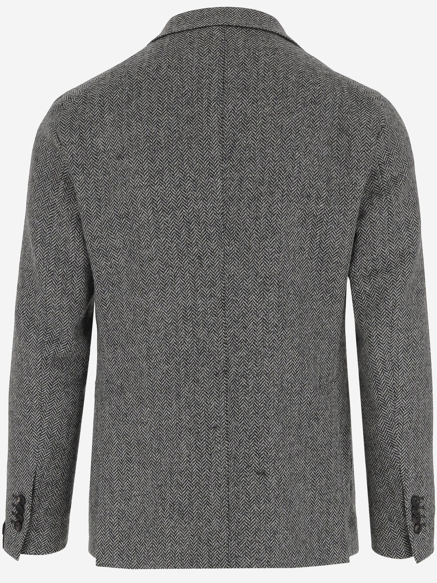 GIACCA MONOPETTO IN TWEED DI LANA 1SMC22K 630007N1295 TAGLIATORE 