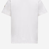 T-shirt in cotone con logo 8C0000689AFV 034 MONCLER ENFANTS 