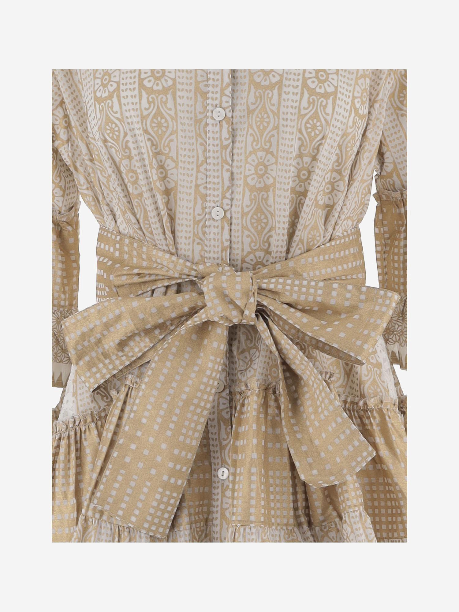 ABITO IN COTONE CON MOTIVO geometrico SPRING 04WHGOLD PEPS CANNES 