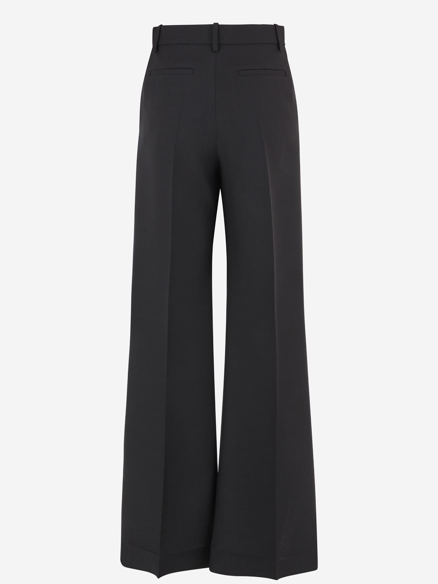 PANTALONI A GAMBA AMPIA IN LANA E SETA 7B0RB6S0 1CF0NO VALENTINO 