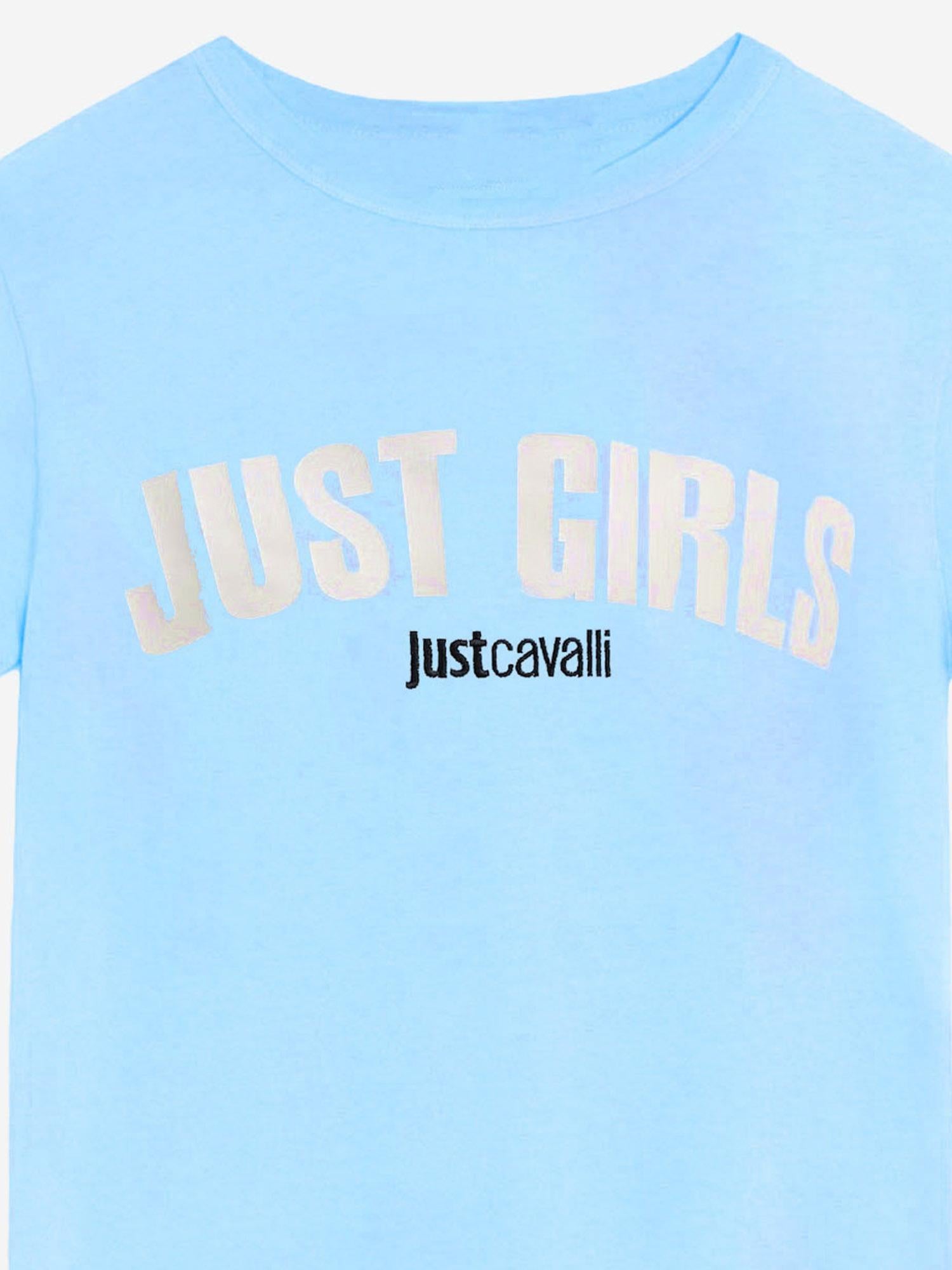 T-SHIRT IN COTONE CON LOGO 80PAHT12 CJ500217 JUST CAVALLI 