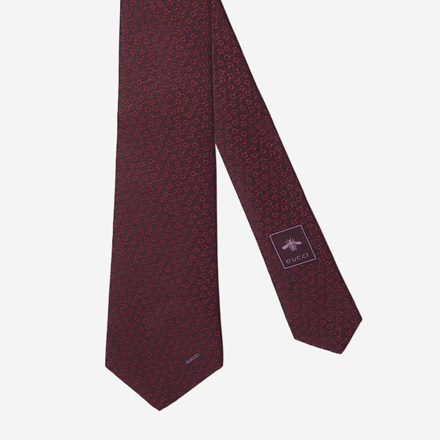 CRAVATTA IN SETA JACQUARD 848551 4E0096100 GUCCI 