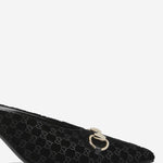 Sabot in velluto con Morsetto dorato 835739 FAETG1000 GUCCI 