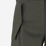 PANTALONI CARGO IN COTONE CON FINITURE CHECK 8118420 MARROWGREEN BURBERRY 