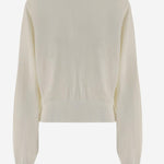 MAGLIONE IN LANA MERINO CON RICAMO LOGO SWW00632AK00299 110 JACQUEMUS 