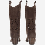 STIVALI IN SUEDE CON DETTAGLI CUT-OUT SR490202 VELOURMUSTANG SARTORE 