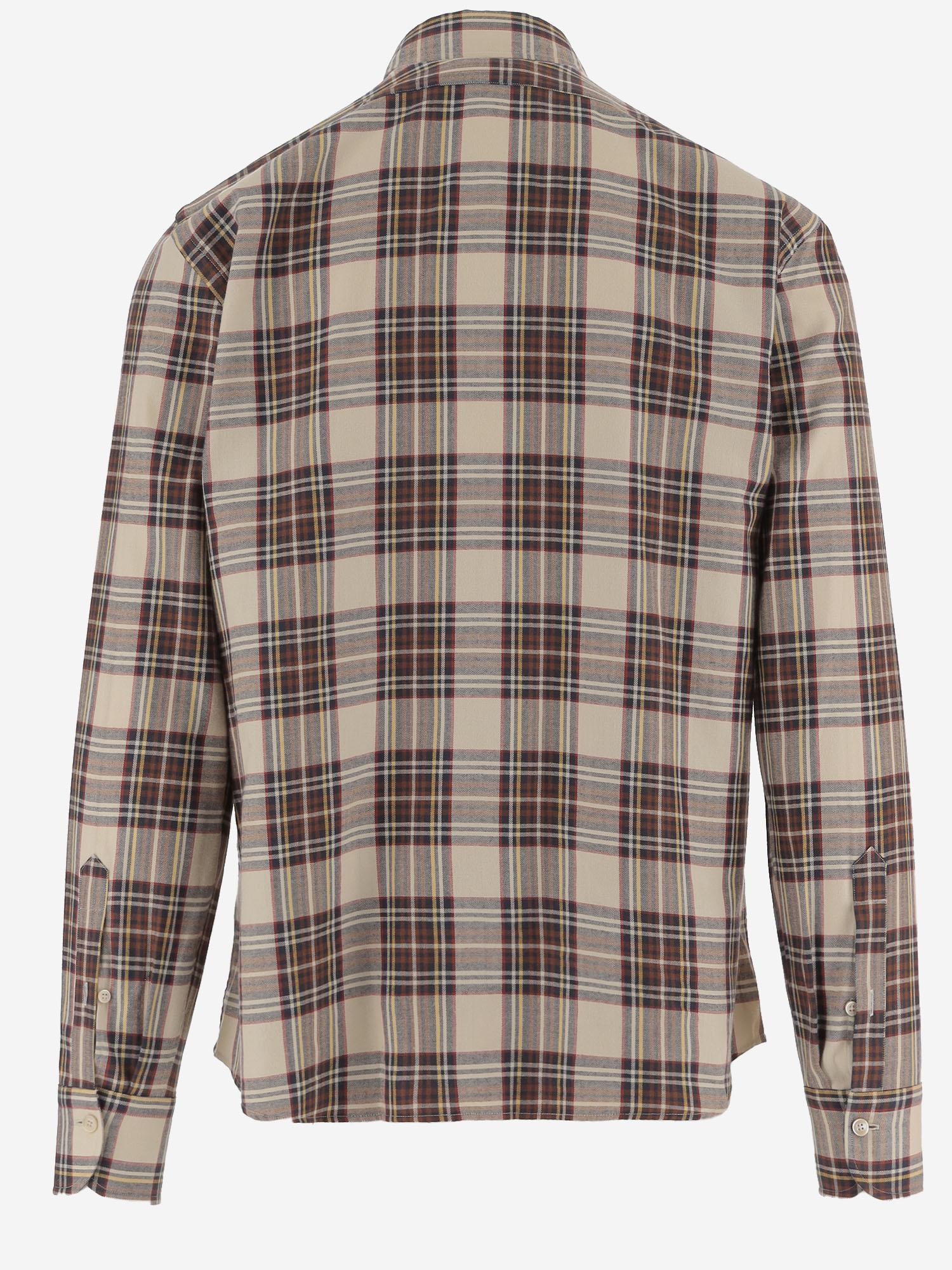 CAMICIA IN COTONE CON MOTIVO A QUADRI REGENT6 75Q4920 GHERARDI 