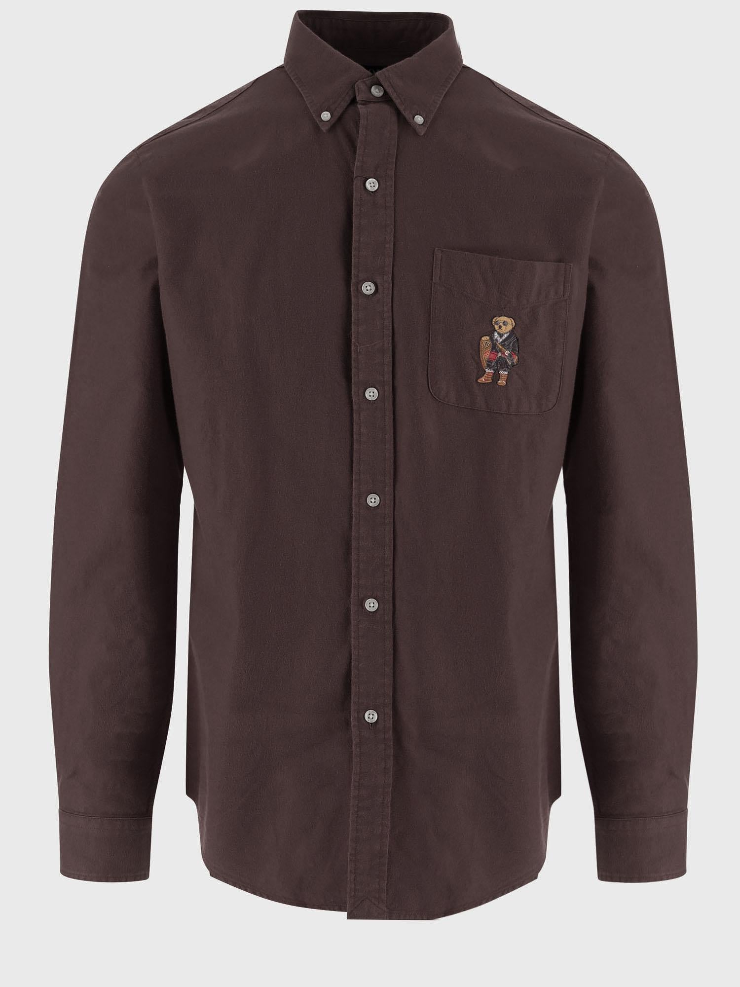 CAMICIA IN COTONE CON RICAMO POLO BEAR 710P00662 002 POLO RALPH LAUREN 